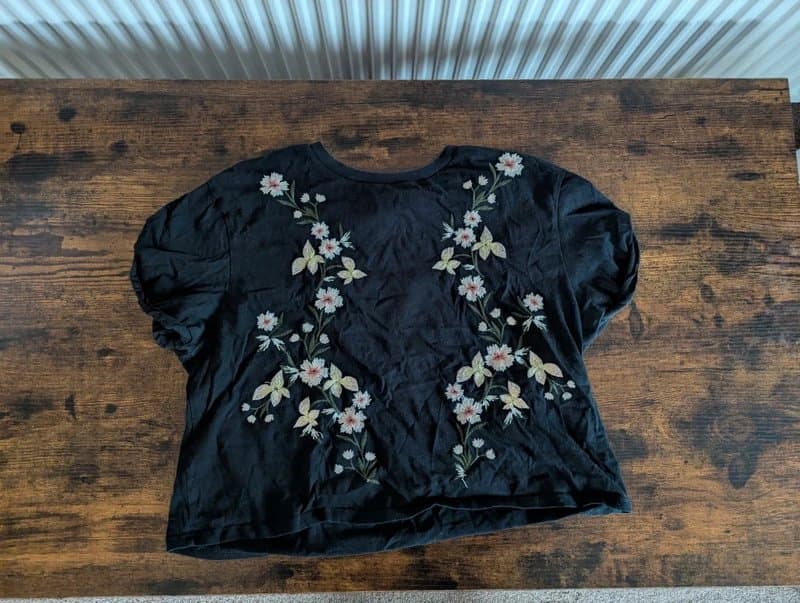 Topshop Topshop Embroidered Cropped Top