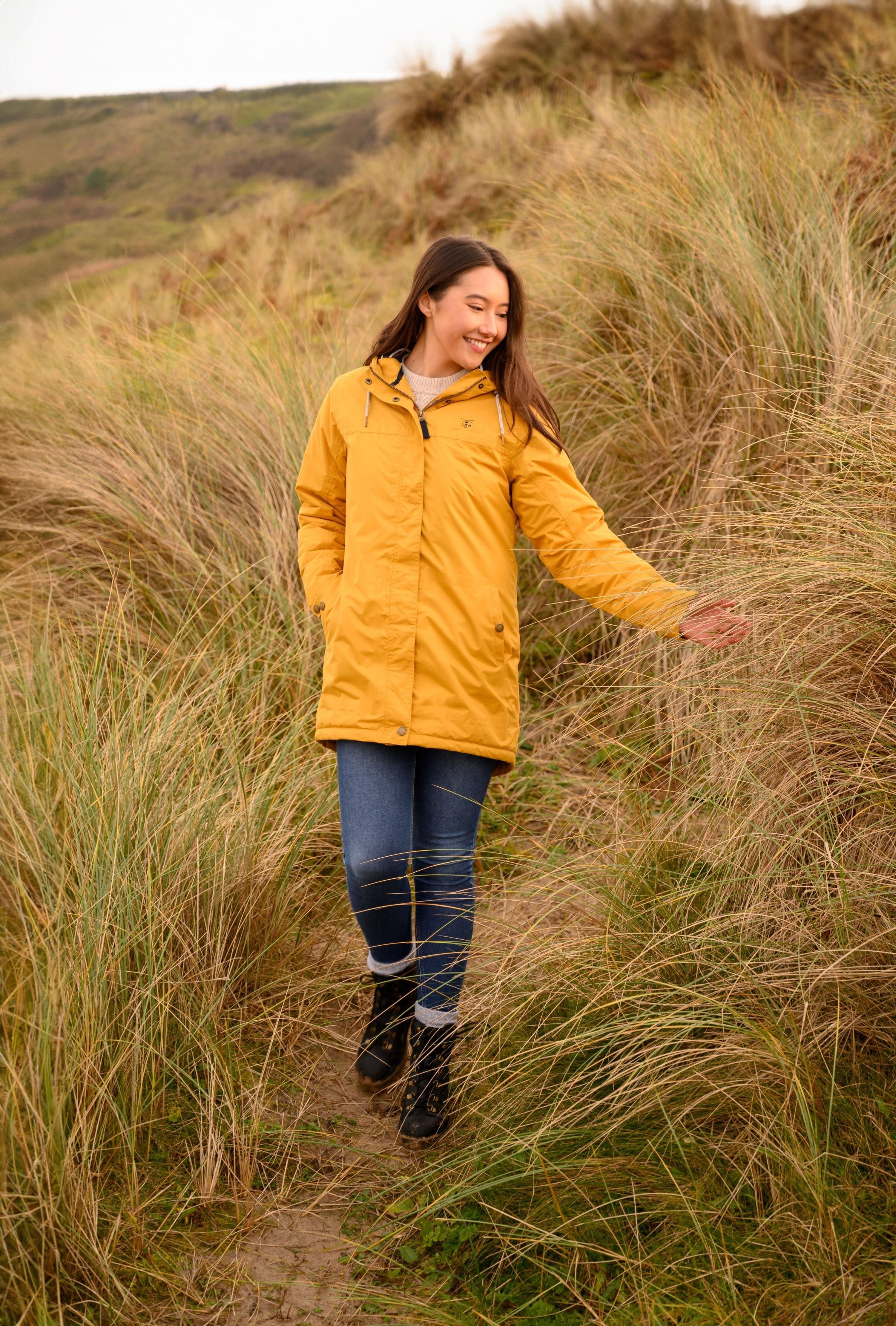 Lighthouse Clothing Lighthouse Clothing Women's Eva Long Coat in Gold - 4