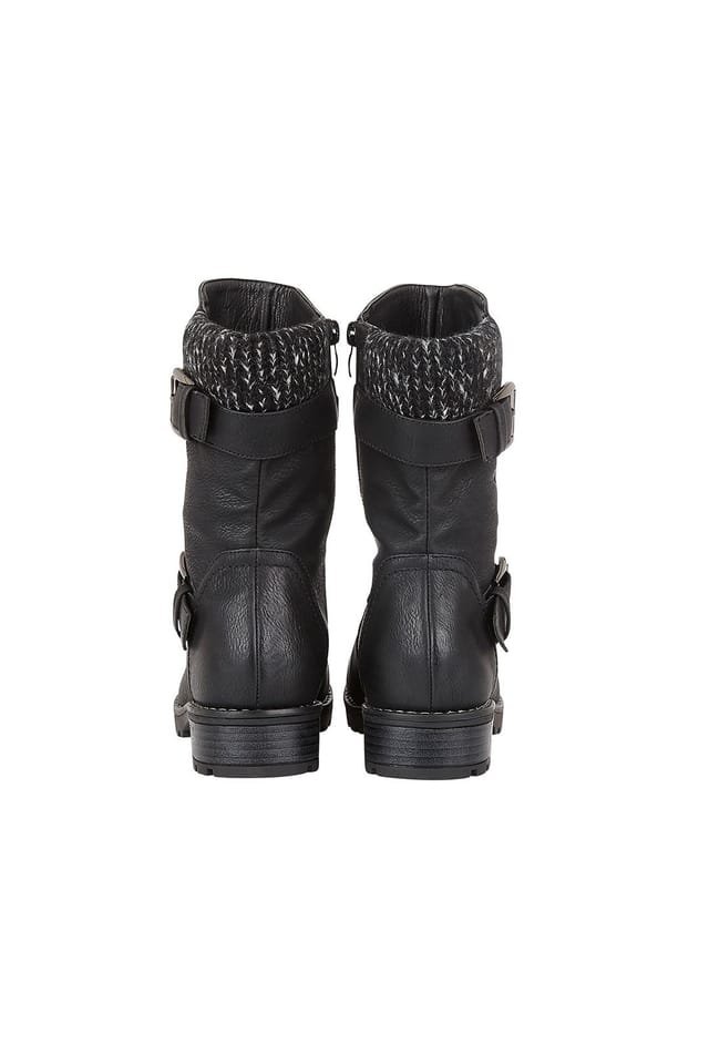 Lotus Lotus Women's 'Jemima' Mid-Calf Biker Boots in Black - 3