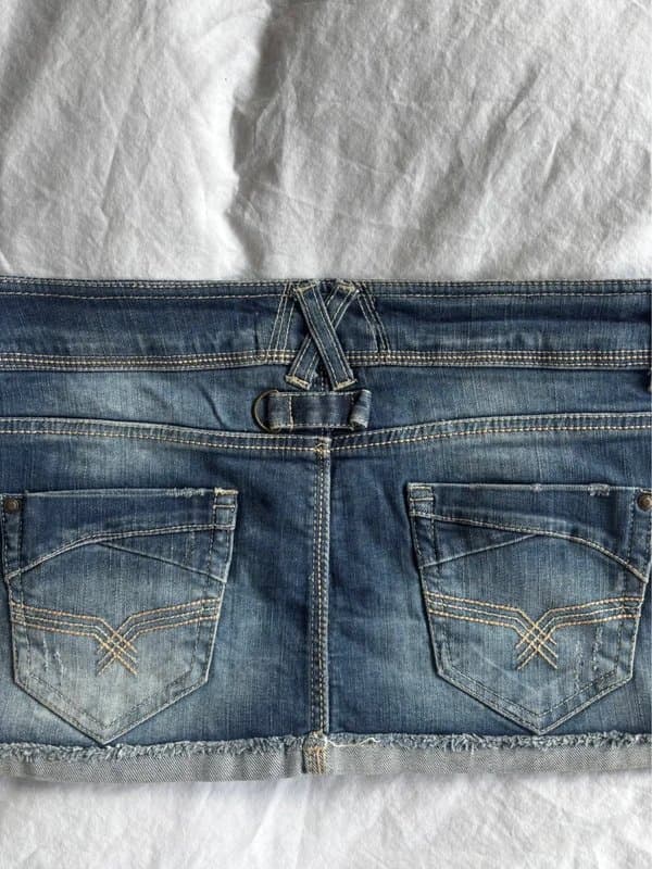 Bershka Bershka vintage denim mini skirt