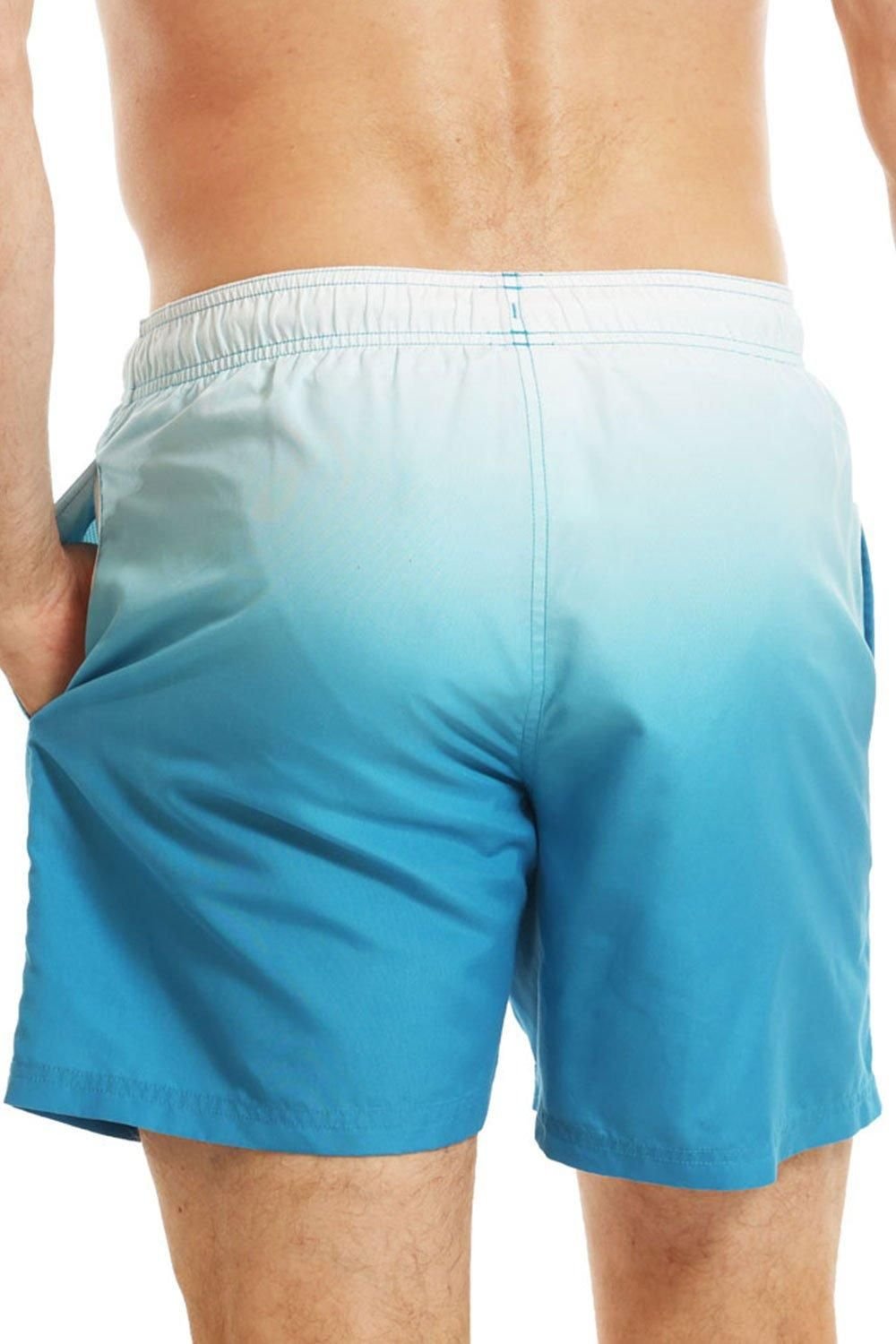 RIPT Essentials RIPT Essentials Men's Dip Dye Swim Shorts in Blue - 2