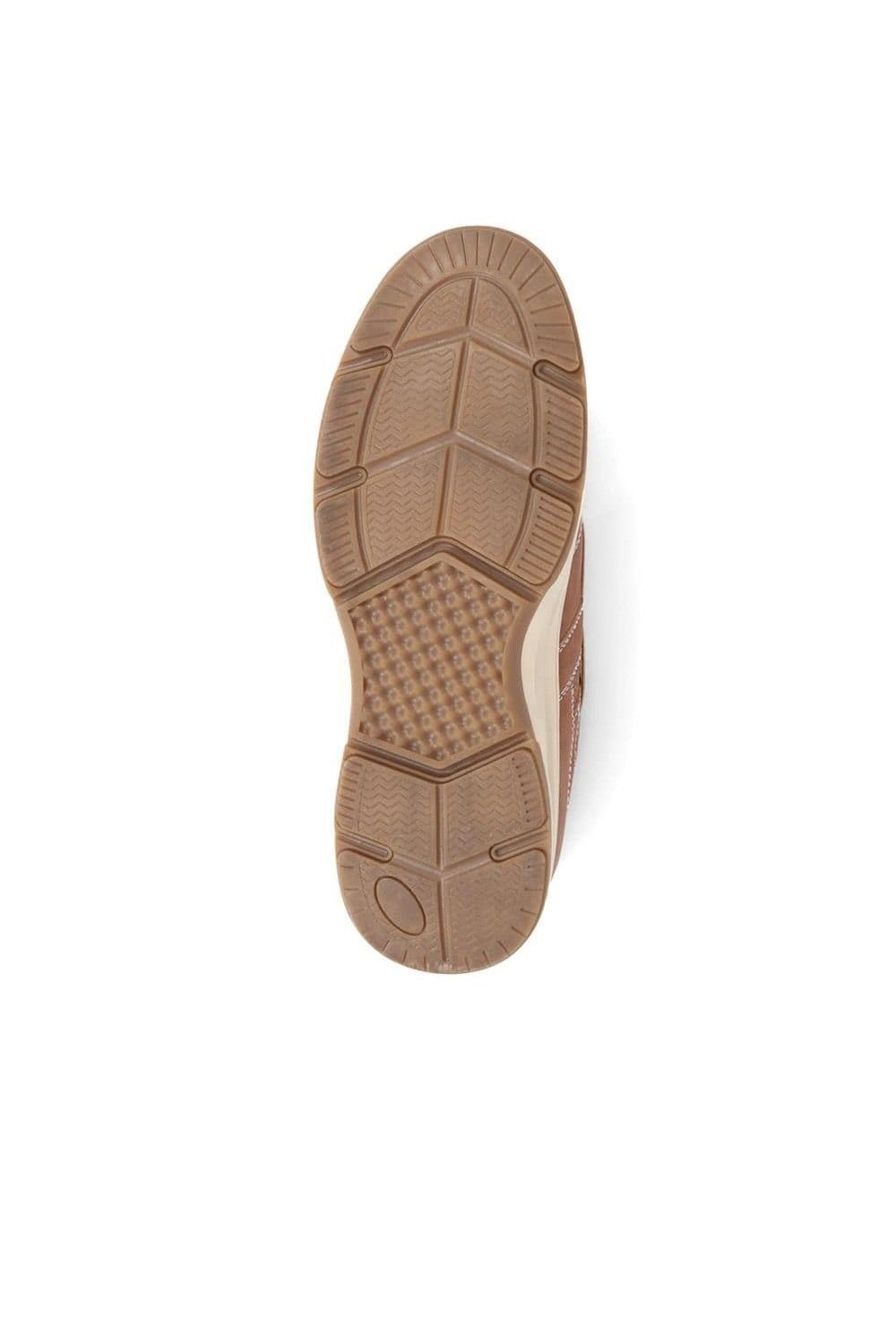 Pavers Pavers Men's Wide Fit Casual Lace Up Shoes in Tan - 4