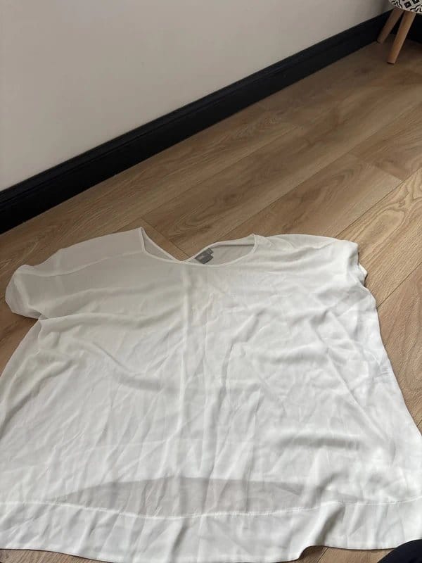 ASOS White Chiffon Maternity Top