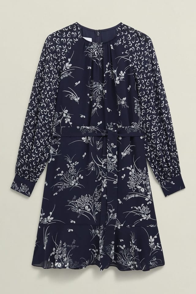 Hobbs London Hobbs London Women's Rosie Dress in Dark Navy - 2