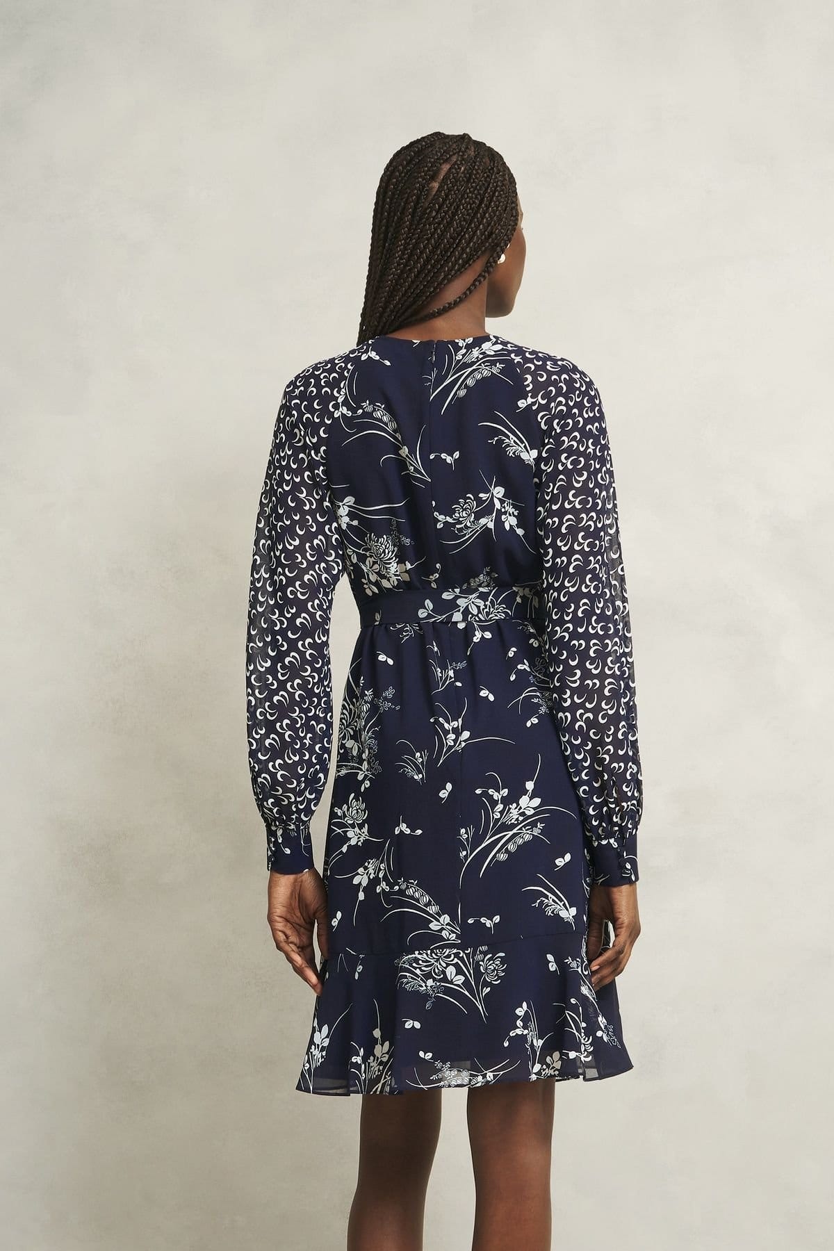 Hobbs London Hobbs London Women's Rosie Dress in Dark Navy - 4