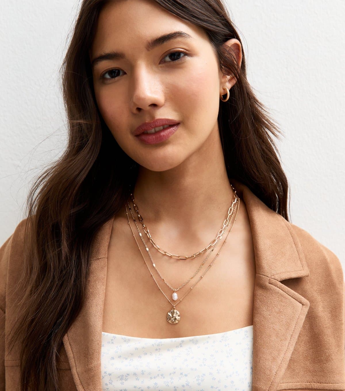 New Look Gold Tone Pack of 3 Charm Necklaces New Look