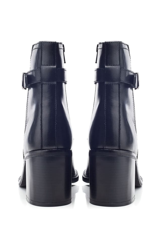 b.soleful b.soleful Women's 'B.Philippa' Leather Heeled Boots in Black - 3