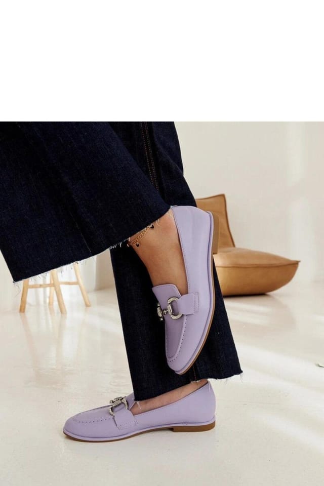 Love Lace Love Lace Women's Slip On Moccasins with Zircon Sparkle for Summer Comfort in Violet - 3