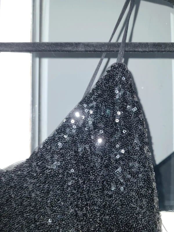 New Look Black sequin cami top