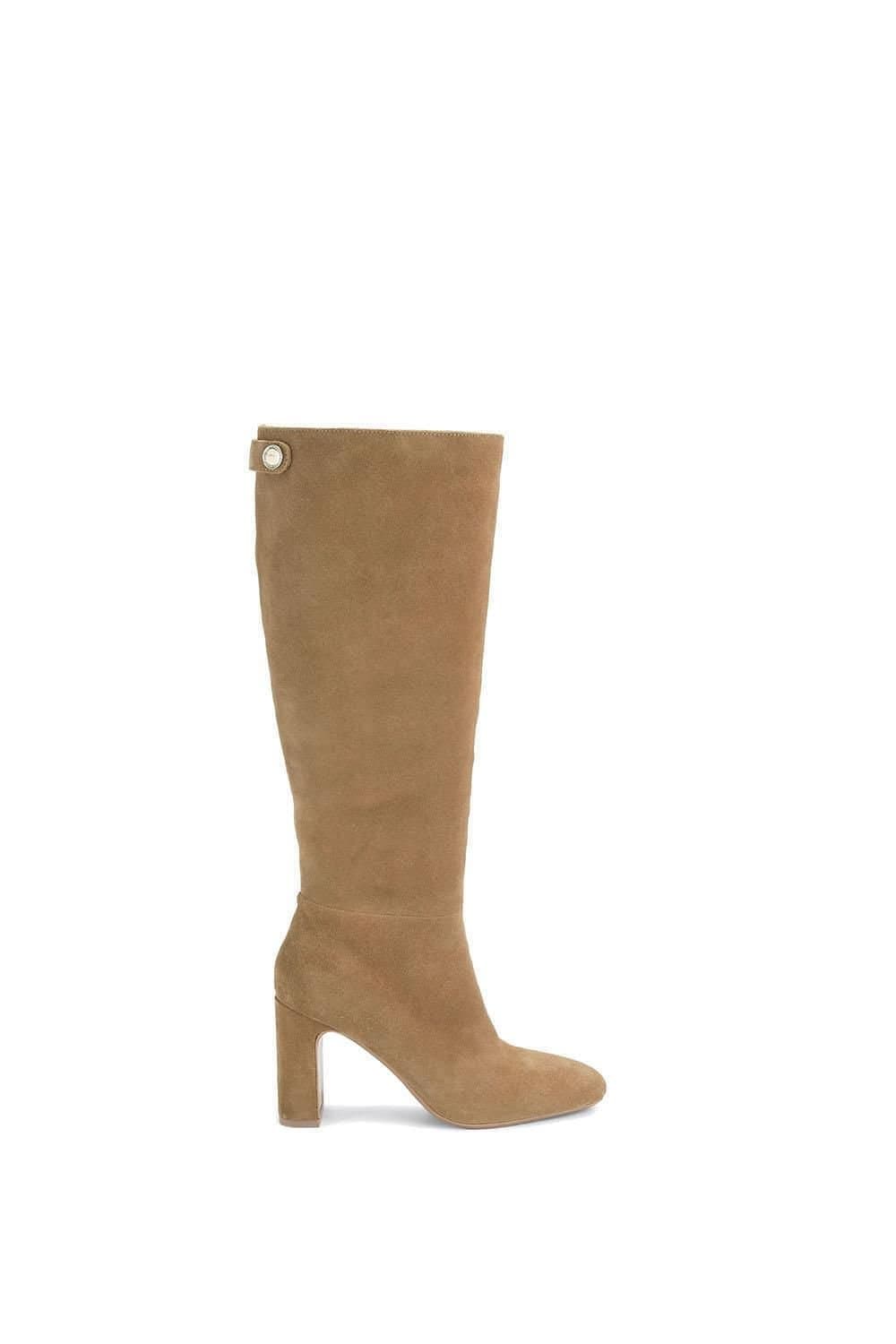 Carvela Carvela Women's 'Jackpot Knee' Suede Boots in Taupe