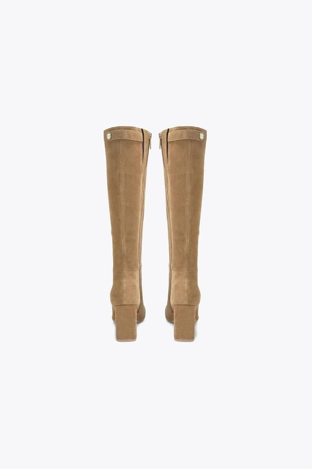 Carvela Carvela Women's 'Jackpot Knee' Suede Boots in Taupe - 3