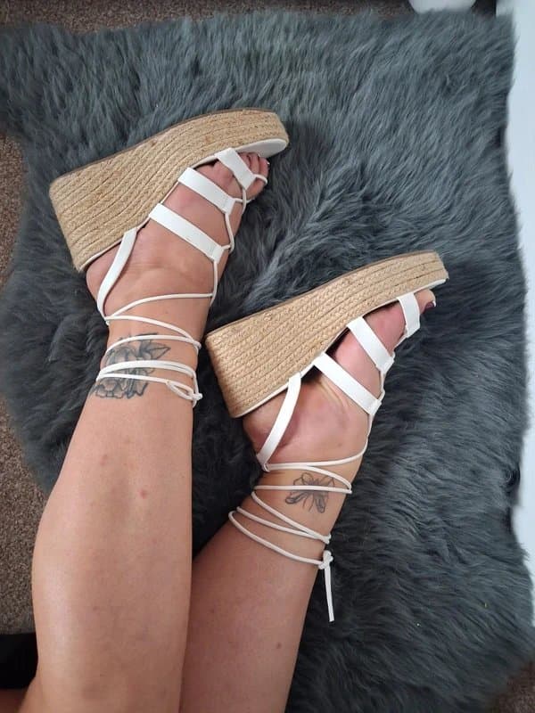 ASOS ASOS Wide Fit Lace up Wedges Size 7