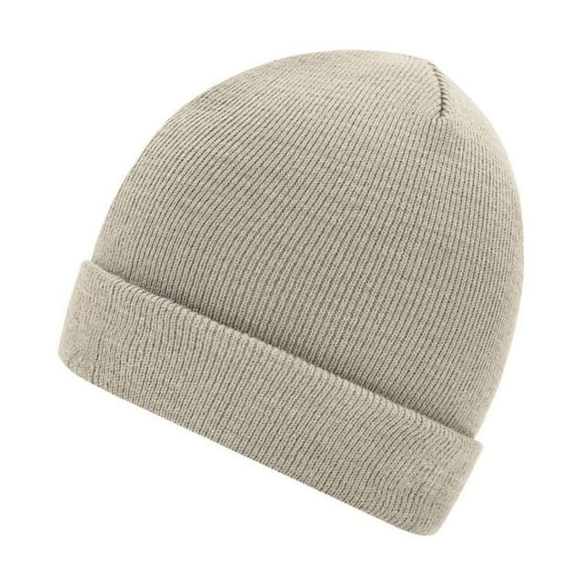 Myrtle Beach Myrtle Beach Men's Knitted Beanie in Light Sand - 2