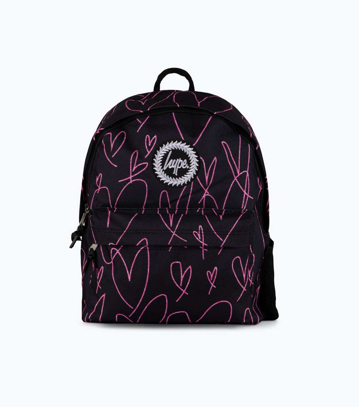 Hype Black Glitter Heart Backpack School HYPE New Look - 1
