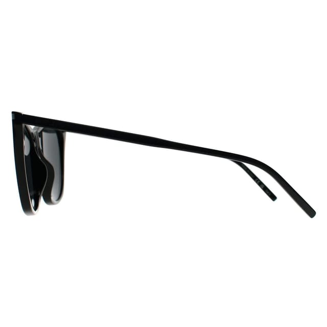 Saint Laurent Saint Laurent Women's Cat Eye Shiny Black Grey SL 214 Kate Thin - 3