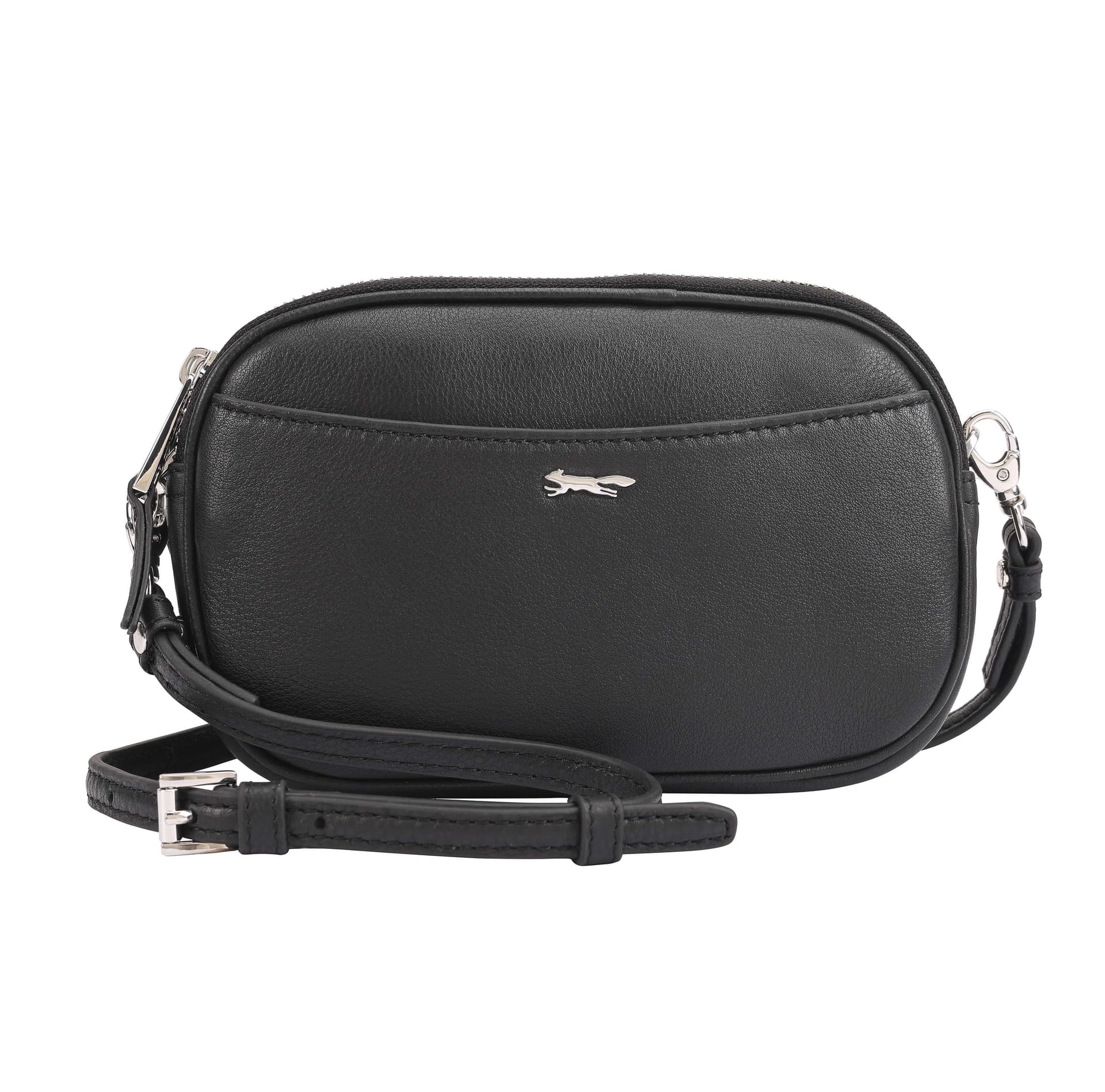 Paul Costelloe Paul Costelloe Women's Baldo Leather Crossbody Bag in Black