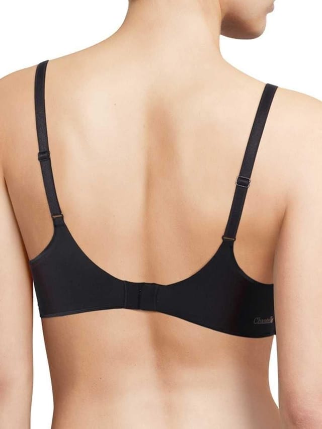 Chantelle Chantelle Women's Essentiall Wirefree Triangle T-Shirt Bra in Black - 2