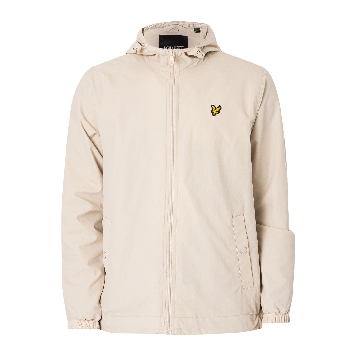 Lyle & Scott Lyle & Scott Men's Hooded Full Zip Jacket in Light Tan
