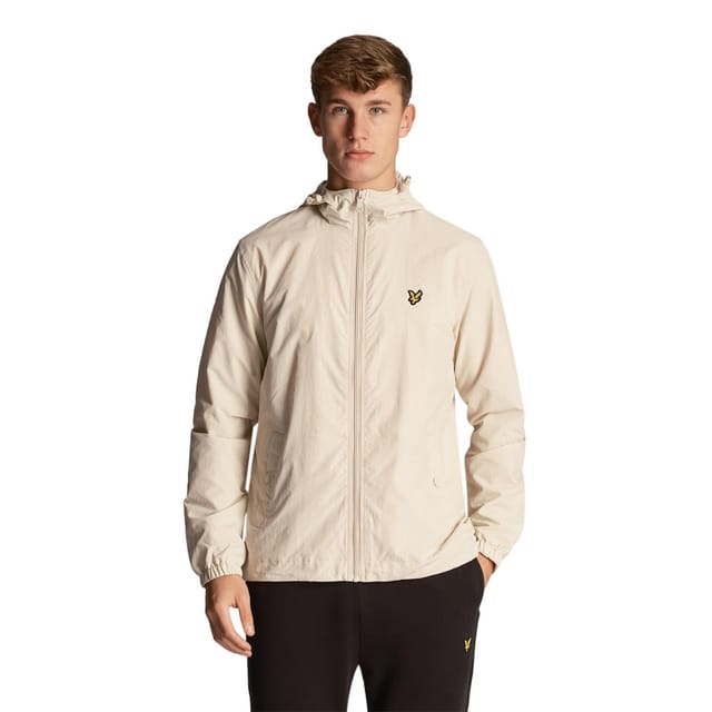 Lyle & Scott Lyle & Scott Men's Hooded Full Zip Jacket in Light Tan - 3