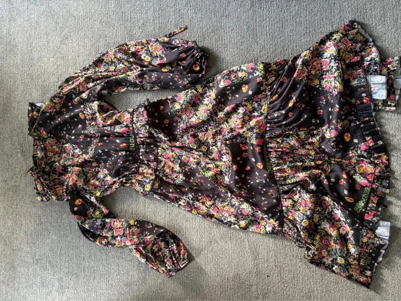 Topshop Long floral dress