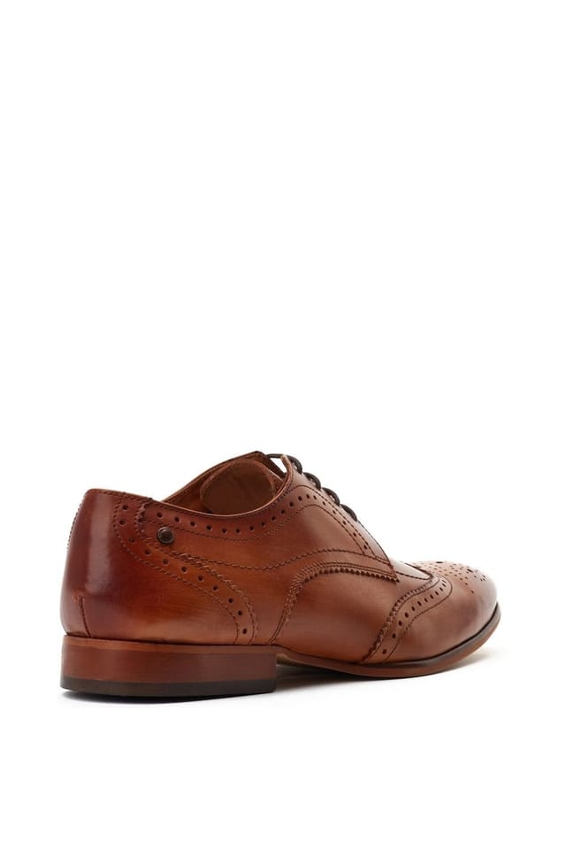 Base London Base London Men's Barbera Lace Up Brogue Shoe in Tan - 2