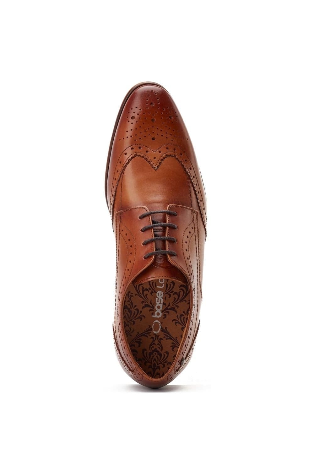 Base London Base London Men's Barbera Lace Up Brogue Shoe in Tan - 4