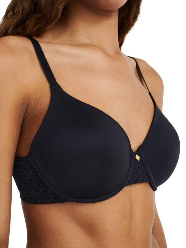 Chantelle Chantelle Women's Norah Chic Covering T-Shirt Bra in Black - 2
