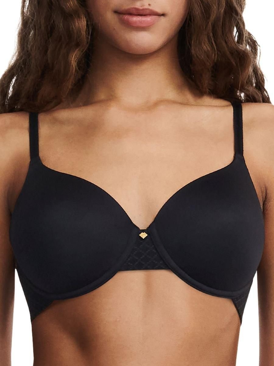 Chantelle Chantelle Women's Norah Chic Covering T-Shirt Bra in Black - 4