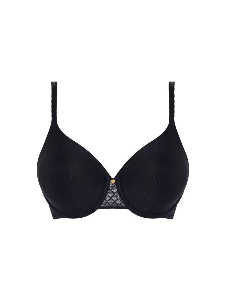 Chantelle Chantelle Women's Norah Chic Covering T-Shirt Bra in Black - 4