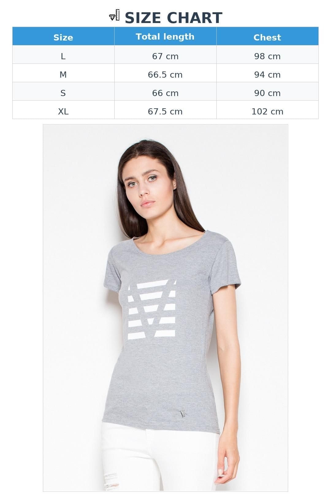 Love Lace Love Lace Women's Cotton T-Shirt with Original Print Short Sleeve in Grey - 4