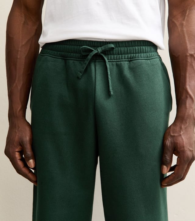 New Look Men's Dark Green Oversized Cuffed Ankle Joggers New Look - 3