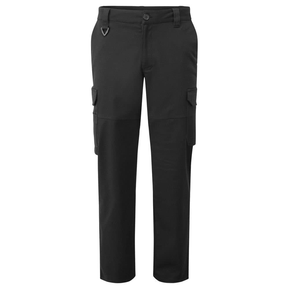 Premium Premium Men's Stretch Work Cargo Trousers in Black