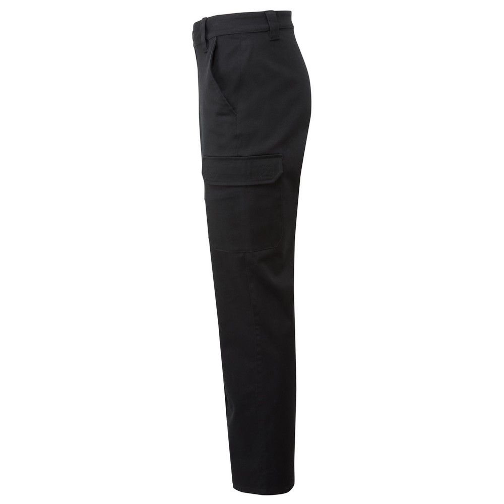 Premium Premium Men's Stretch Work Cargo Trousers in Black - 3