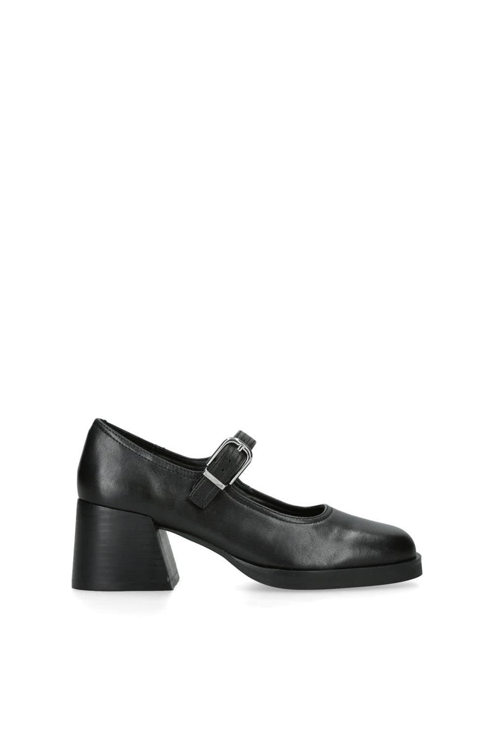 Steve Madden STEVE MADDEN Women's 'Lisbon Black Leather' Leather Heels