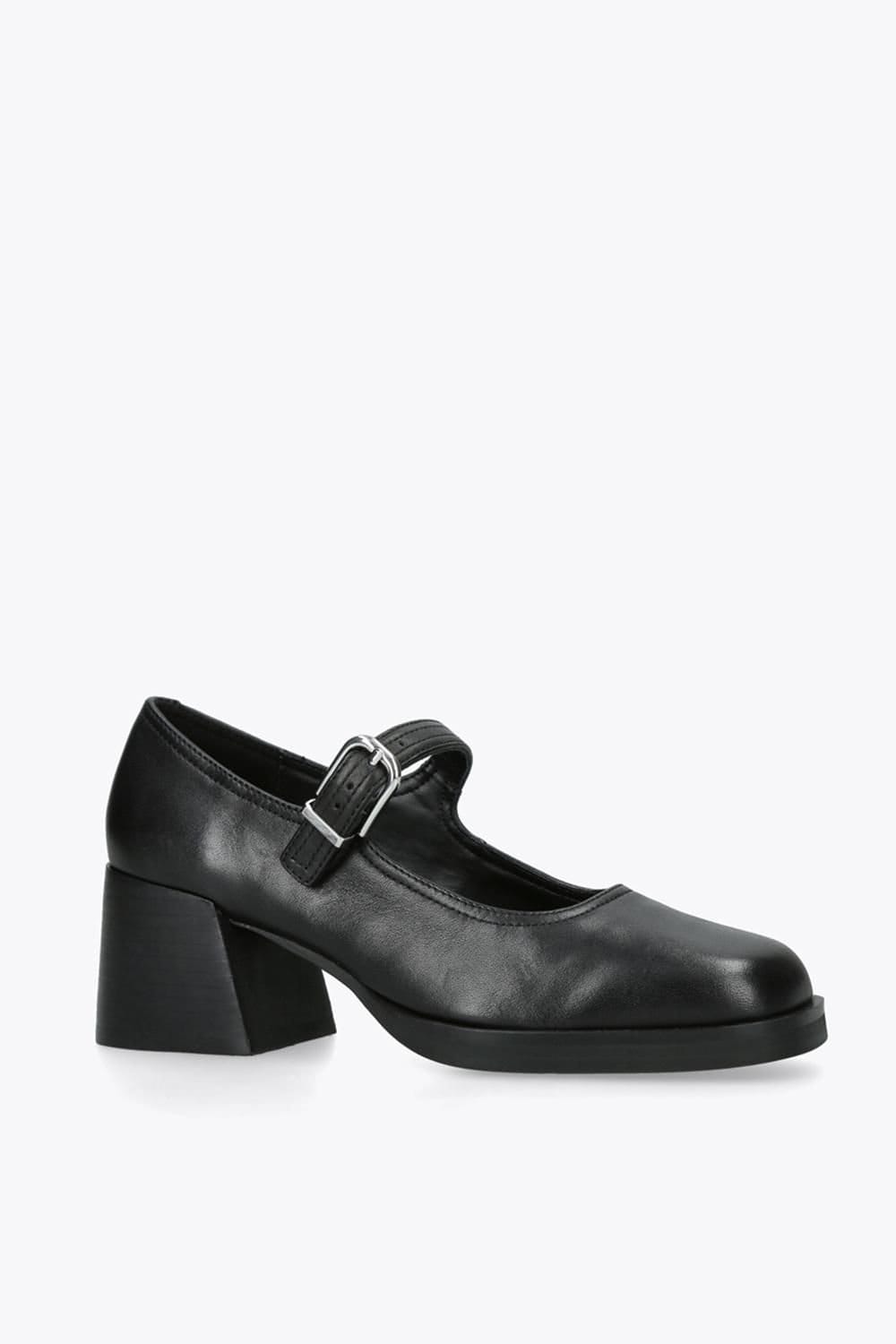 Steve Madden STEVE MADDEN Women's 'Lisbon Black Leather' Leather Heels - 4