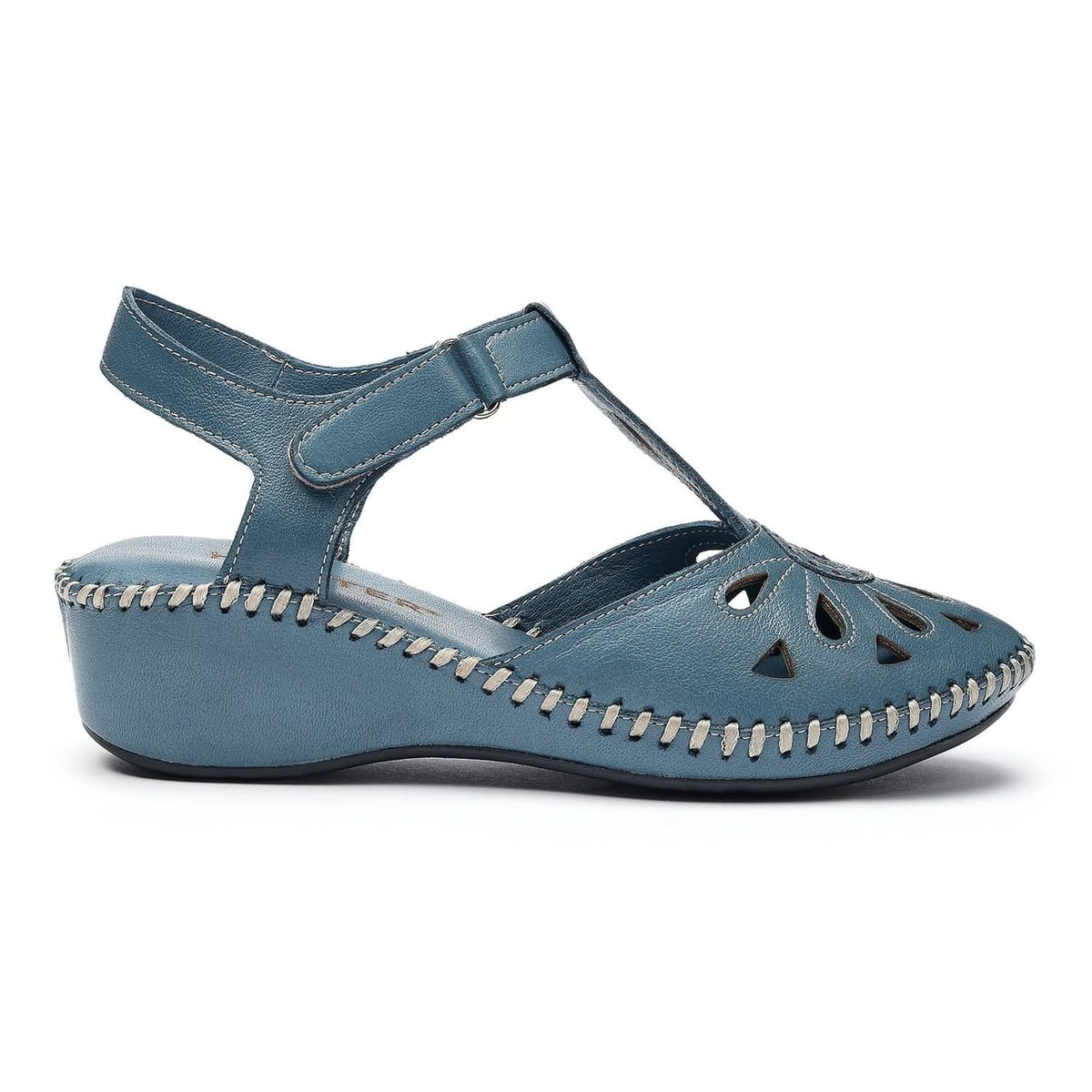 Hotter Hotter Women's 'Mdina' Wedge Sandals in Blue - 1