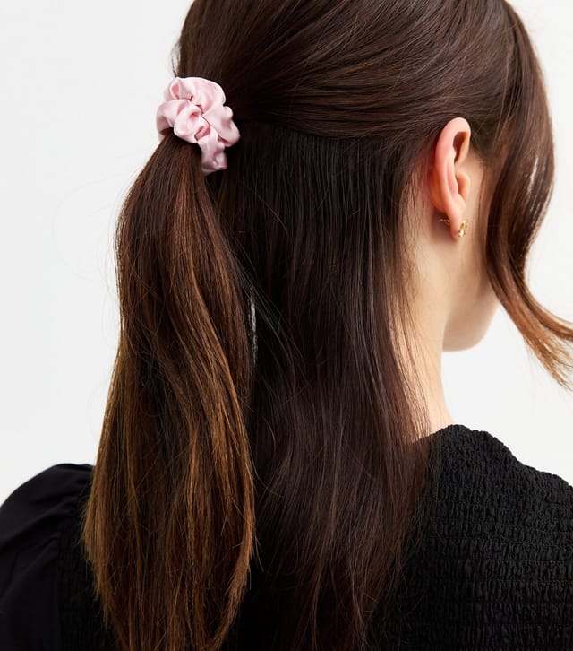 New Look Pack of 6 Multicoloured Satin Mini Scrunchies New Look - 2