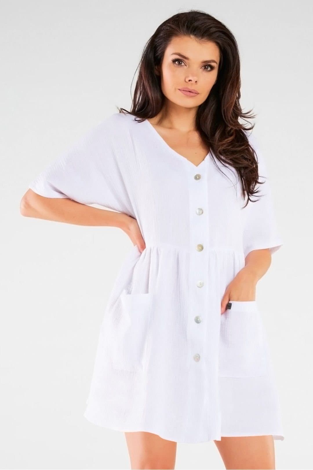 Love Lace Love Lace White Shirt Cut Daydress
