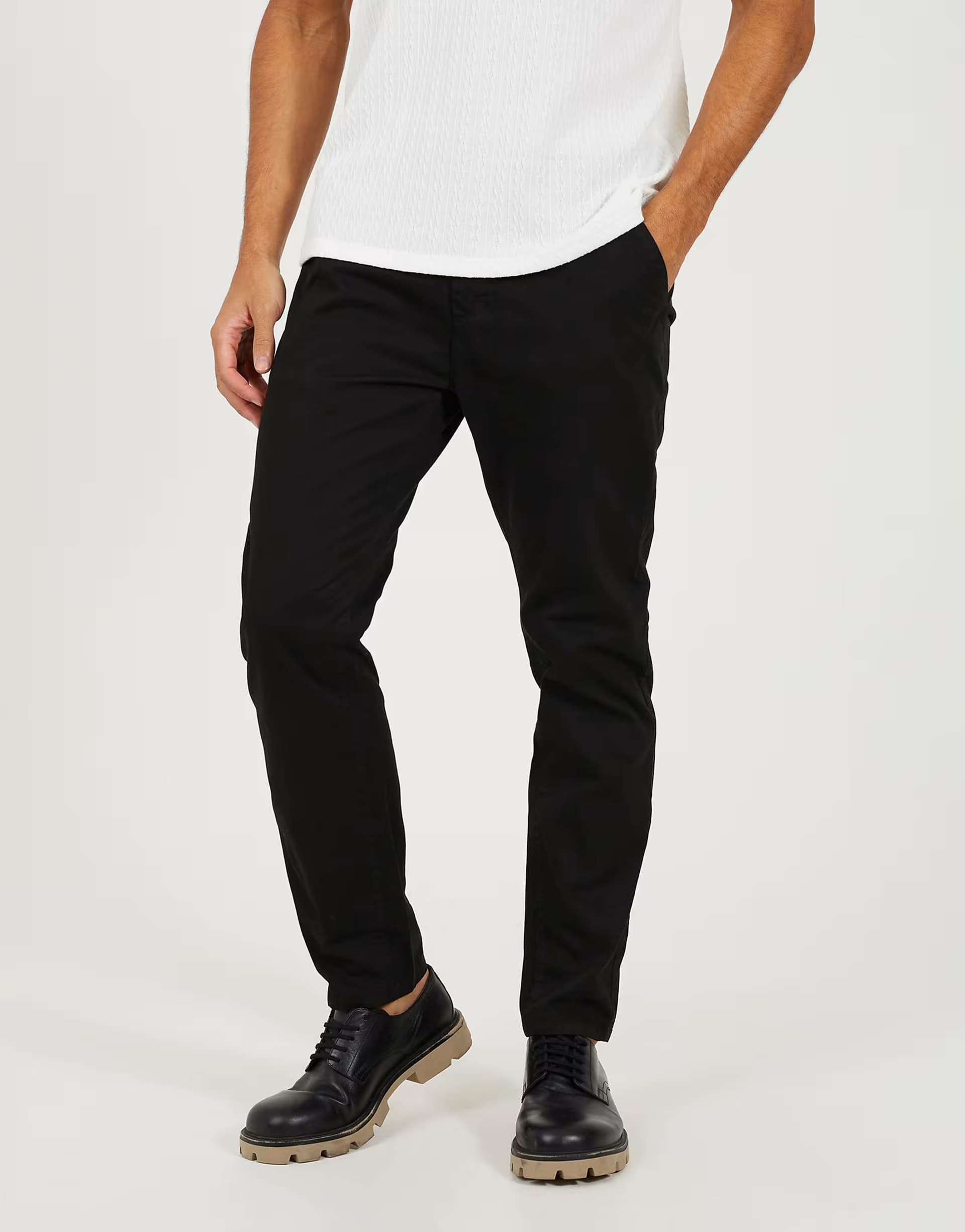 ASOS ASOS Brave Soul Black Cotton Chino Trousers