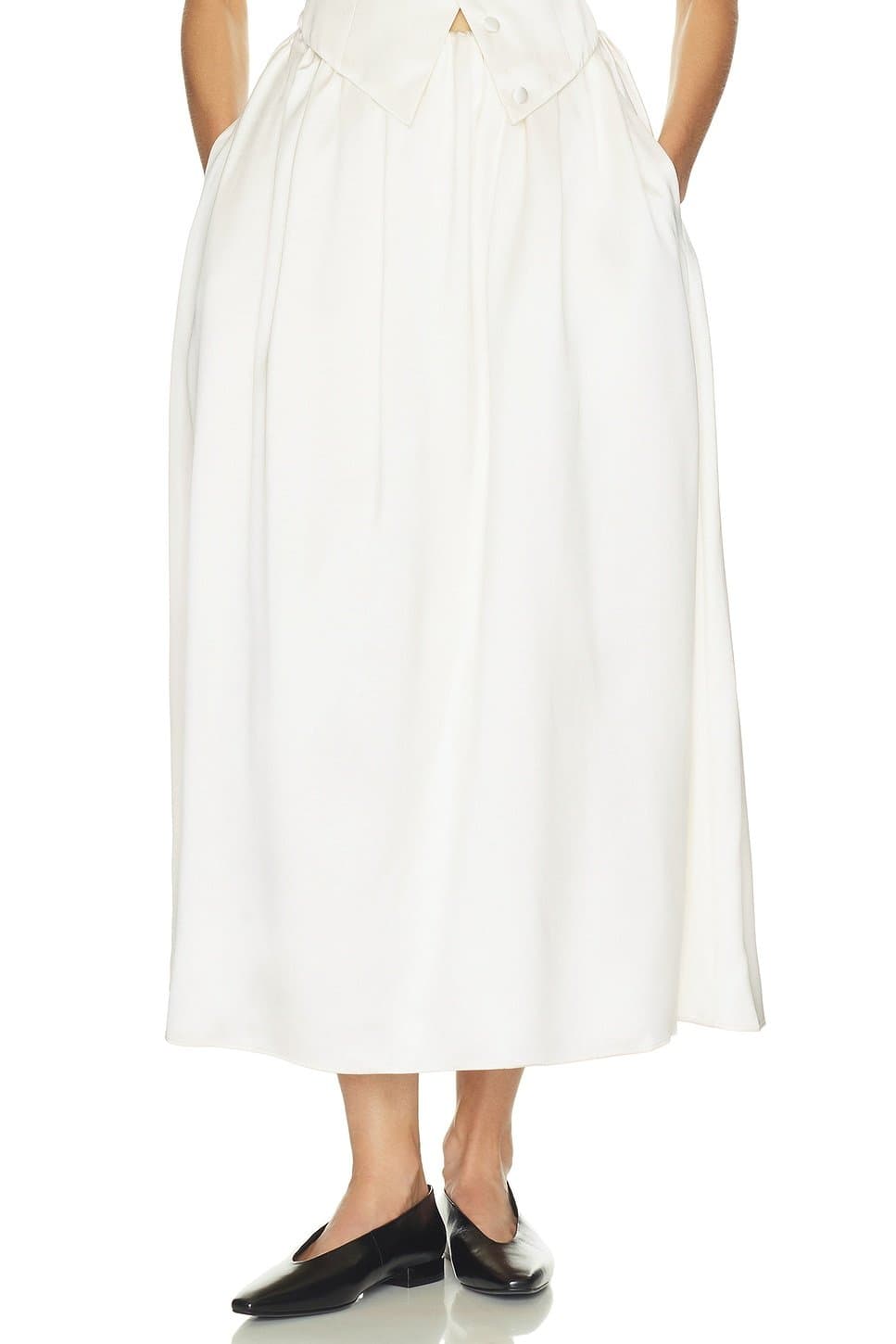 revolve Gala Skirt in Double Face Satin