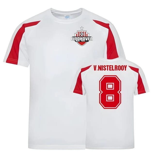 PSV Eindhoven PSV Eindhoven Men's Ruud Van Nistelrooy Sports Training Jersey in White - 2