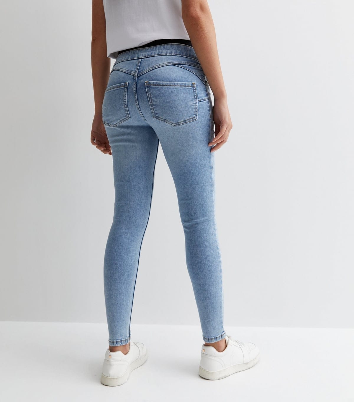 New Look Women's Maternity Pale Blue Over Bump Lift & Shape Emilee Jeggings New Look - 4