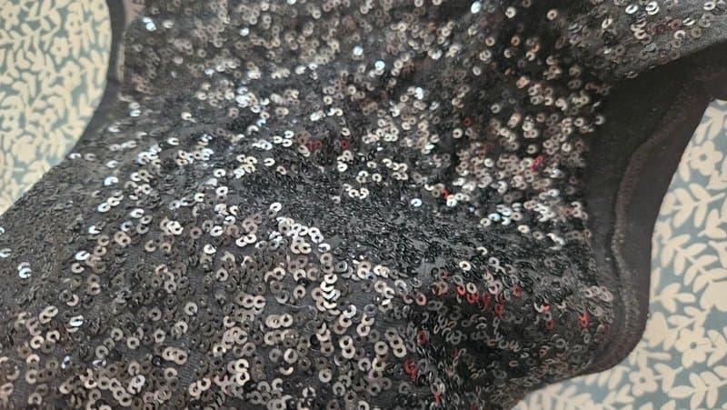 Bershka Gorgeous sequined black hotpants