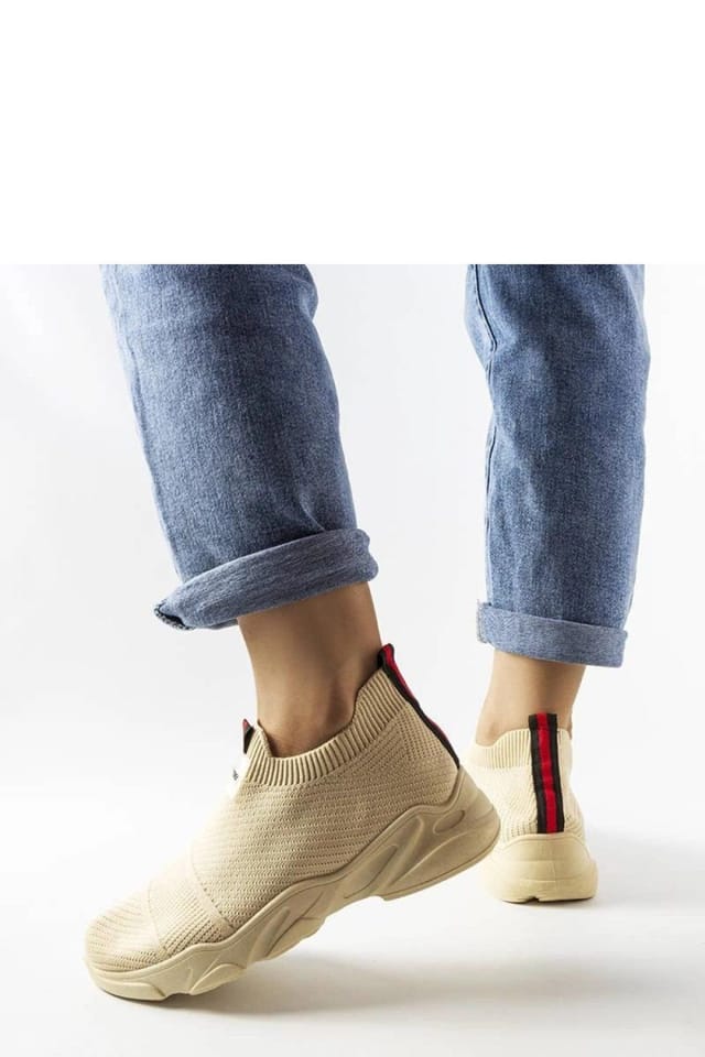Love Lace Love Lace Women's Sport Slip On Sneakers for Summer Walks Comfort Rubber Sole in Beige - 3