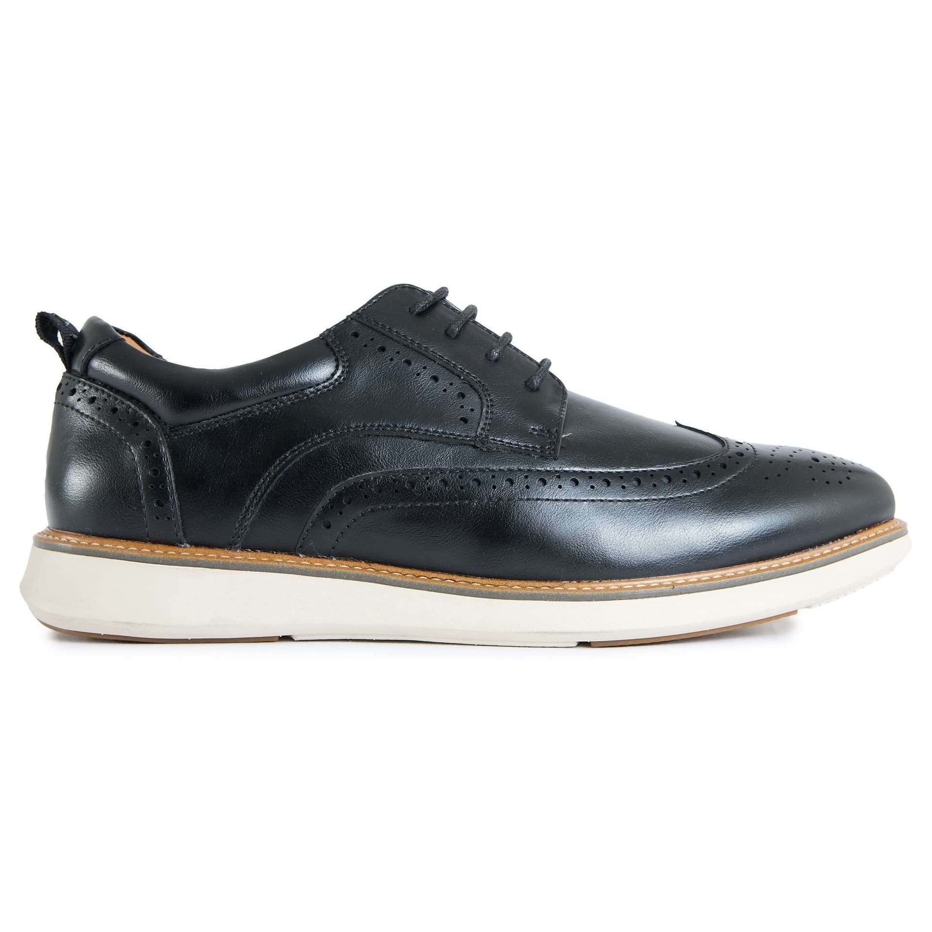 V.GAN V.GAN Men's Okra Leisure Brogue Shoes in Black