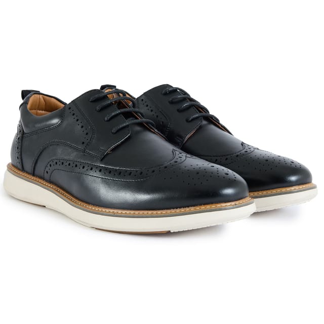 V.GAN V.GAN Men's Okra Leisure Brogue Shoes in Black - 2