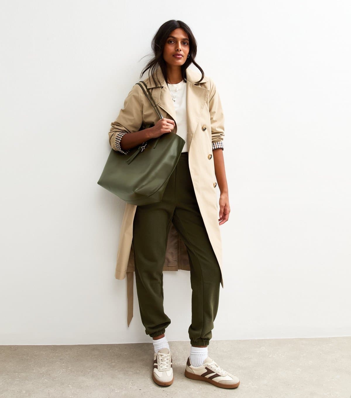 New Look Women's Green Cuffed Ankle Joggers New Look
