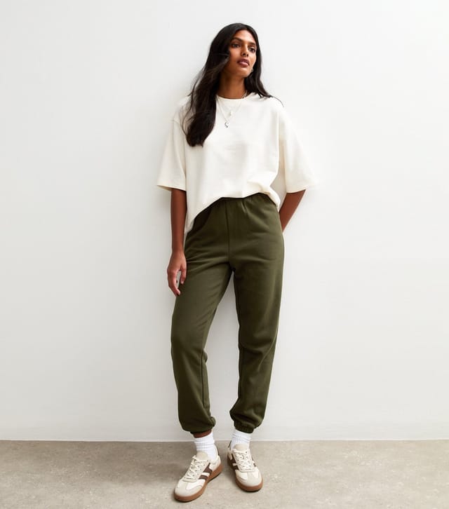 New Look Women's Green Cuffed Ankle Joggers New Look - 3