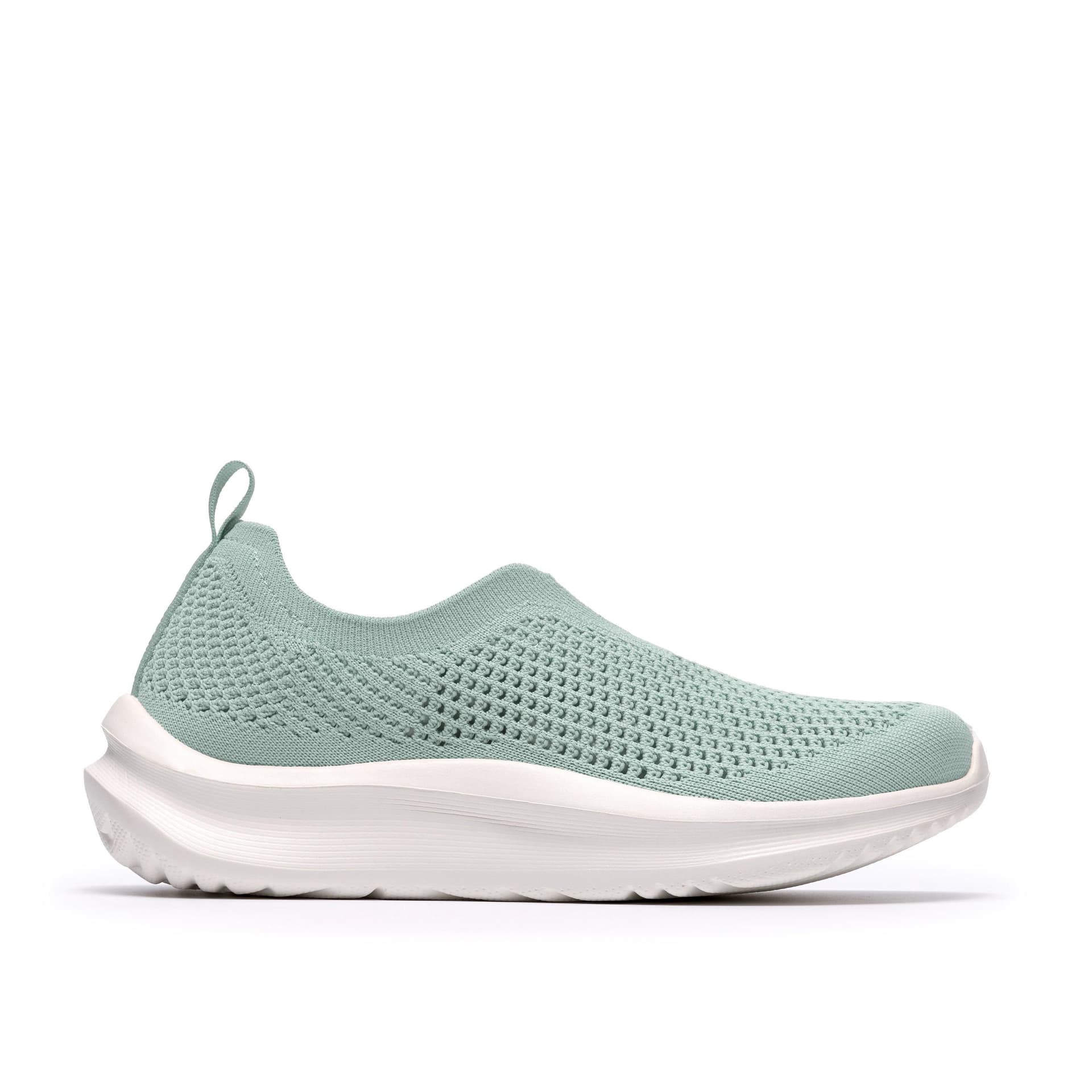 Clarks Clarks Women's Solevana Knit Sage Slip Ons in Green