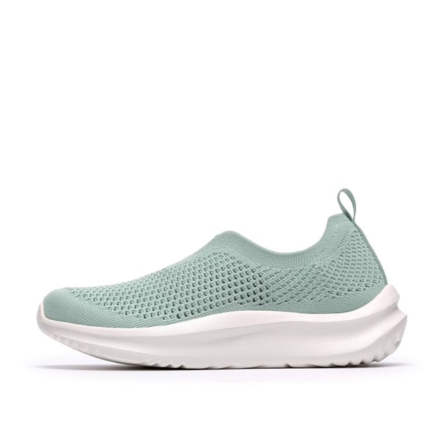 Clarks Clarks Women's Solevana Knit Sage Slip Ons in Green - 2